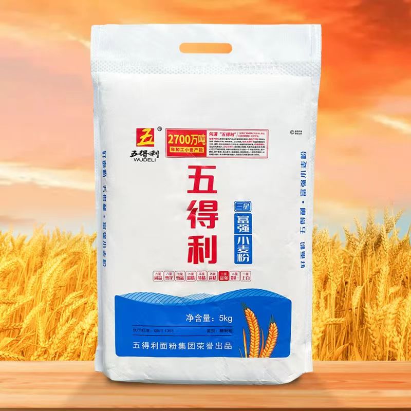 五得利三星富强高筋面粉水饺5kg图片