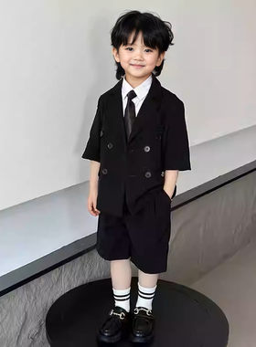 男童短袖西装礼服走秀生日服装