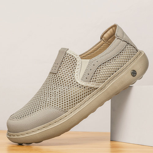 夏季透气网面休闲鞋防臭镂空户外