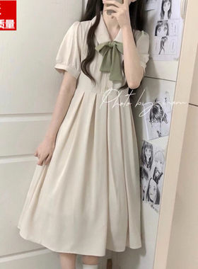 学院风夏季大童女孩小清新连衣裙
