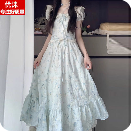 女大童森系小清新碎花公主连衣裙