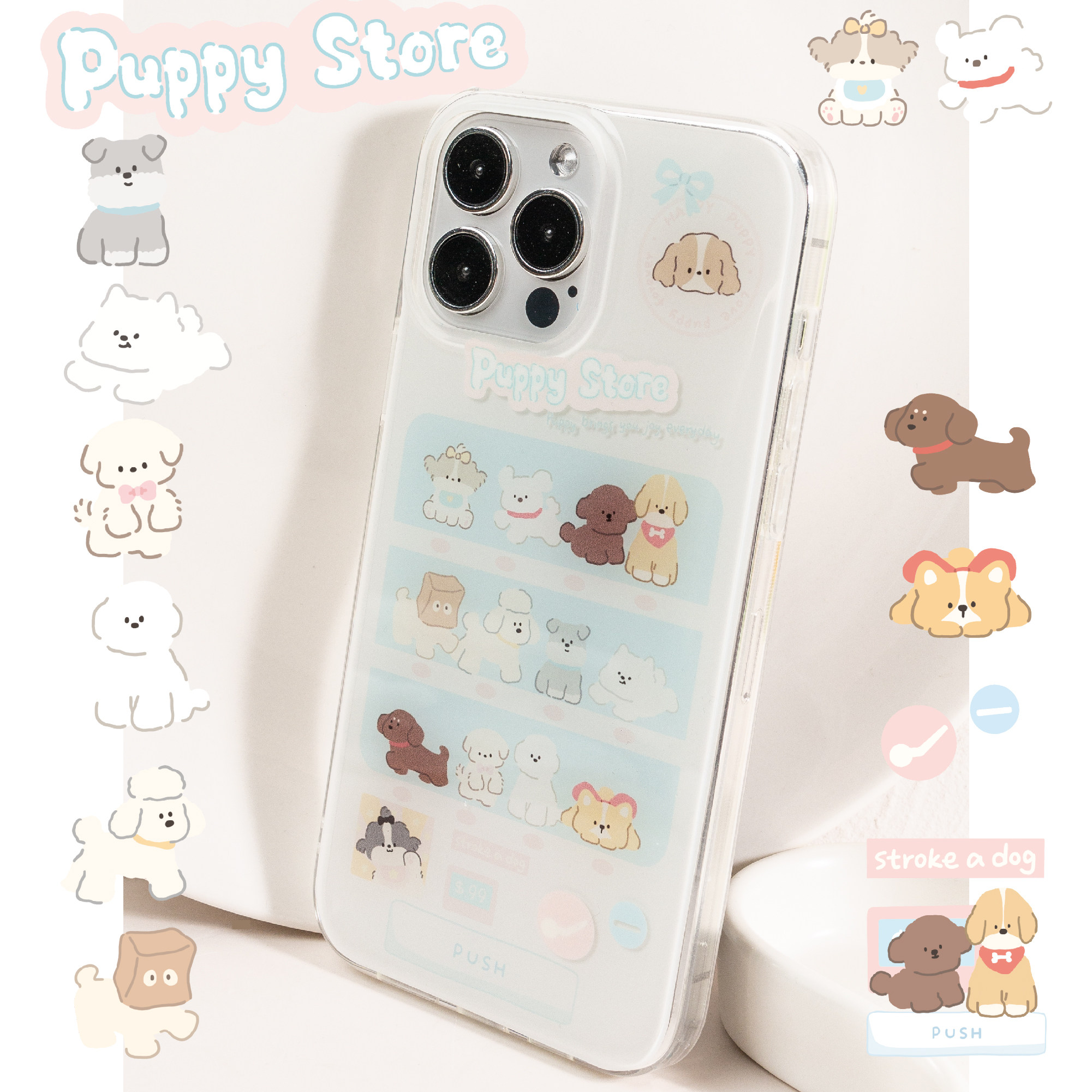 BLUELIFE Puppy Store可爱狗狗扭蛋机适用iphone15promax 14苹果13pro双层工艺原创手机壳保护套,3C数码配件,手机保护套/壳,淘宝优惠券,粉丝福利购,淘宝优惠卷