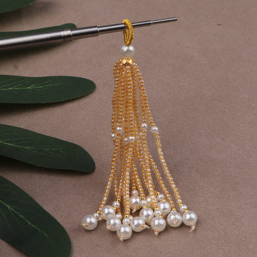 宋锦珠子流苏手持宫廷头饰DIY