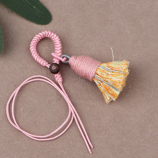 藏式棉线随身挂饰配件流苏金刚结指环钥匙扣diy手工编织流苏穗子