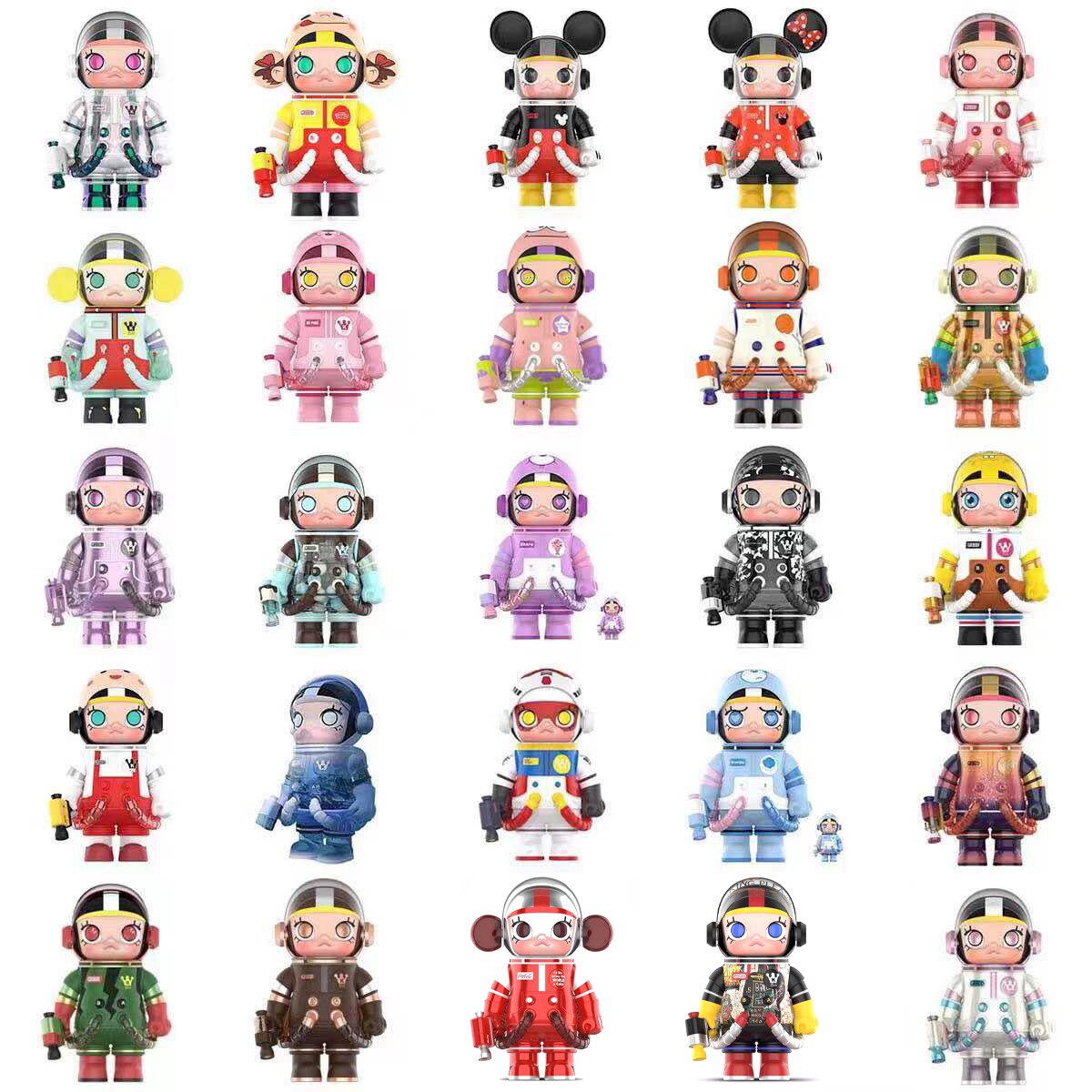 POP MART泡泡玛特MEGA珍藏 MOLLY分享爱心熊派大星大灌篮粉红豹怎么看?
