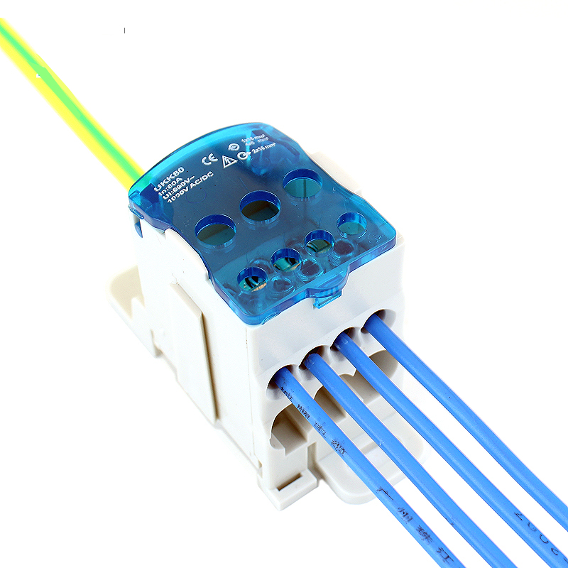 展科单级80a1进6出入户接线端子