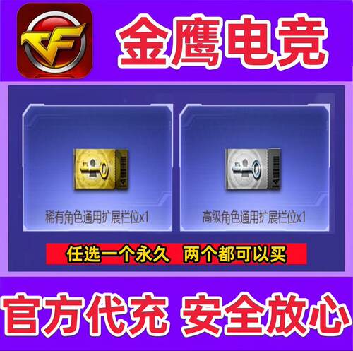 CF稀有角色通用扩展栏位1张/高级角色通用扩展栏位1张