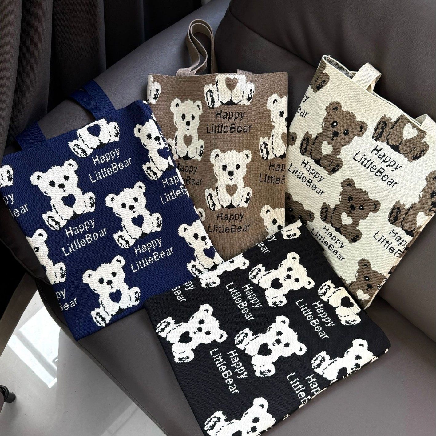 2026新年单肩包大容量托特包百搭伴手礼物新款可爱卡通针织包背包,箱包皮具/热销女包/男包,通用款女包,淘宝优惠券,粉丝福利购,淘宝优惠卷