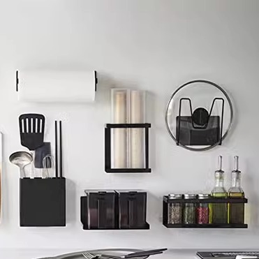 山崎钢北欧简约1层磁吸省空间架