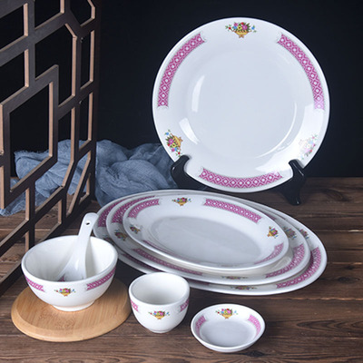 鱼盘菜盘陶瓷通用圆形复古平盘