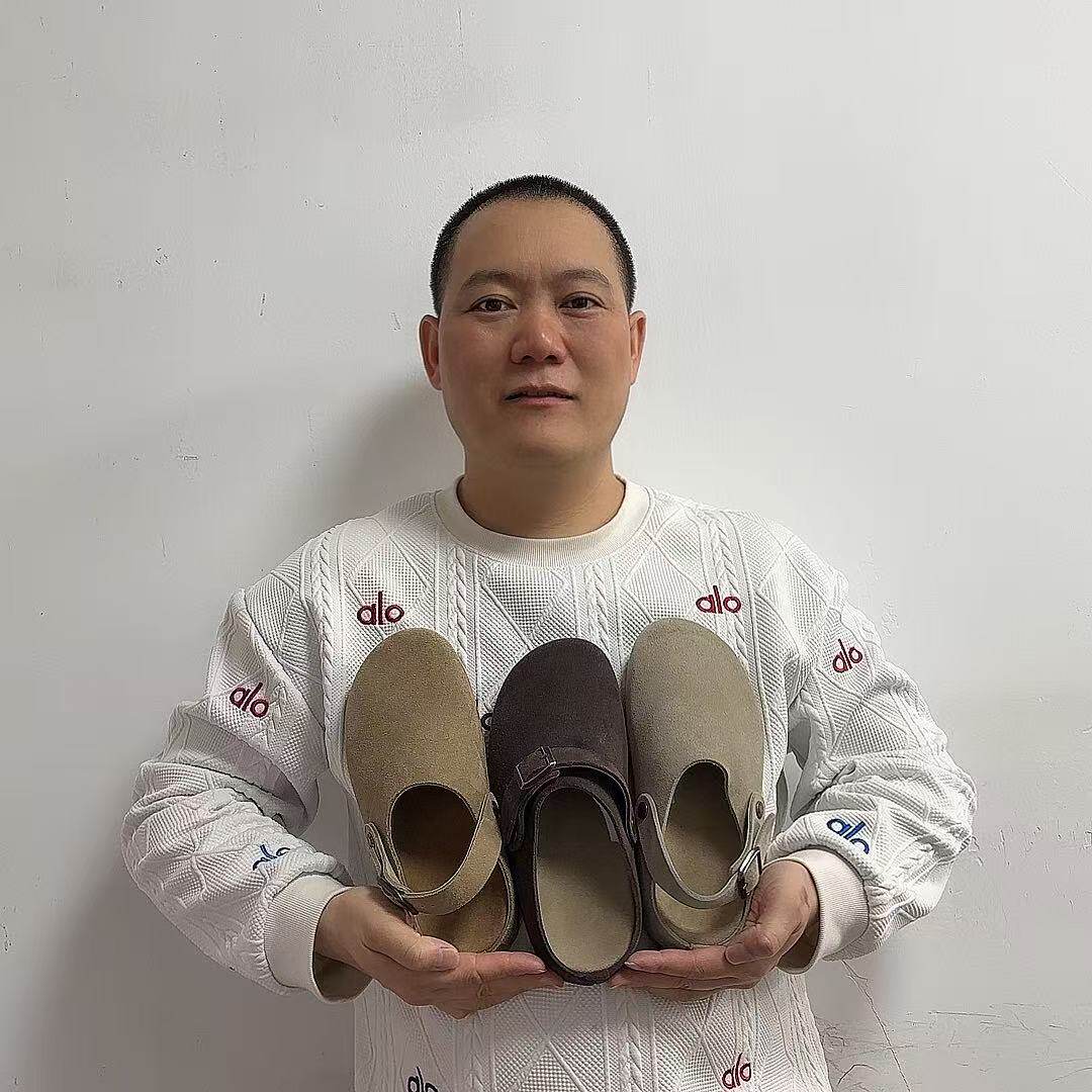 头层牛皮勃肯穆勒鞋男女同款包头拖鞋春季懒人鞋外穿