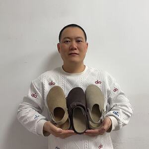 头层牛皮勃肯穆勒鞋男女同款包头拖鞋春季懒人鞋外穿