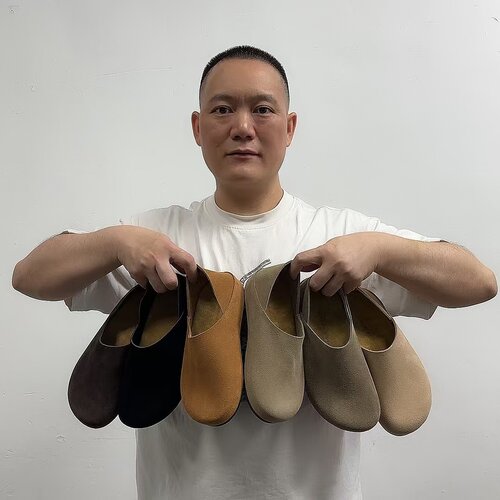 超好版本早秋厚底包头拖
