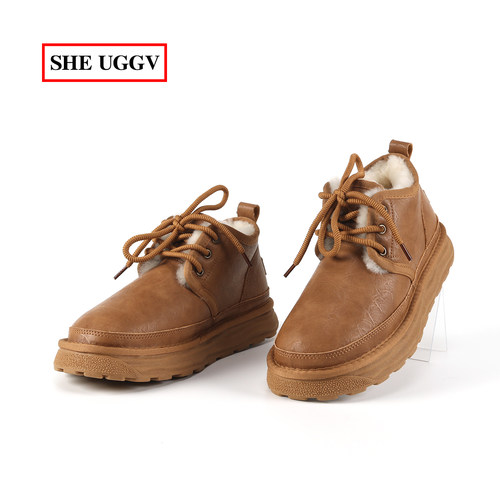 冬季加厚保暖男士羊毛雪地靴