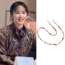 眼镜链串珠太阳镜挂脖链百搭复古明星同款 妻子 浪漫旅行胡静同款