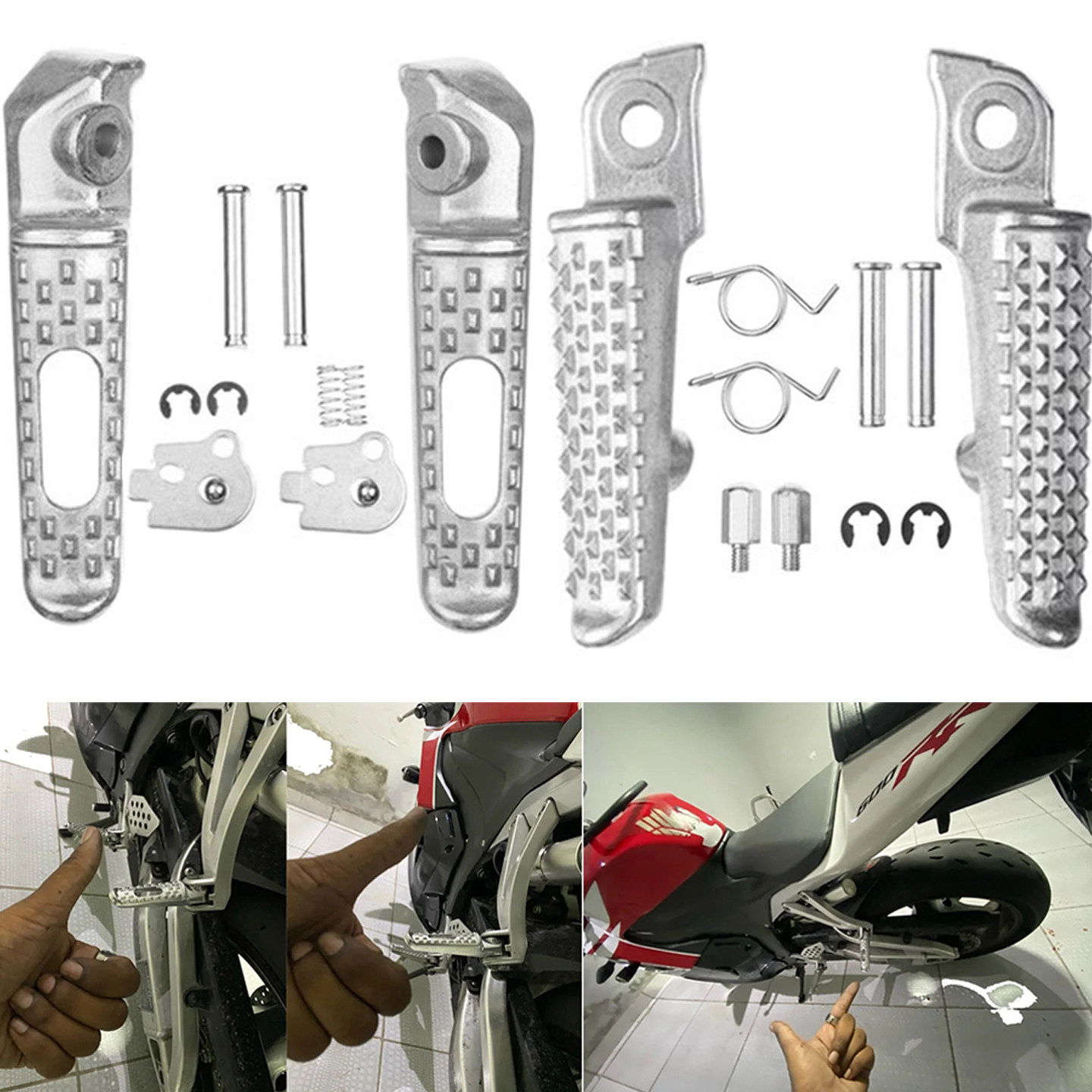 适用本田CBR1000/CBR600RR 前后脚踏驾驶员脚蹬脚踏改装配件