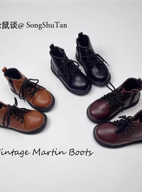 【16-22cm】中大童马丁靴黑色男女儿童皮靴二棉及裸短靴软底轻便