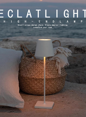 POLDINA PRO餐厅台灯复刻设计护眼阅读灯简约装饰充电床头氛围灯