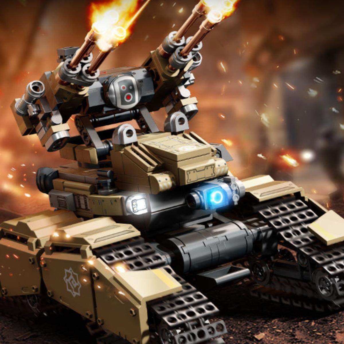 森宝流浪地球弹药花洒战车组装模型男孩小颗粒拼装积木玩具107504