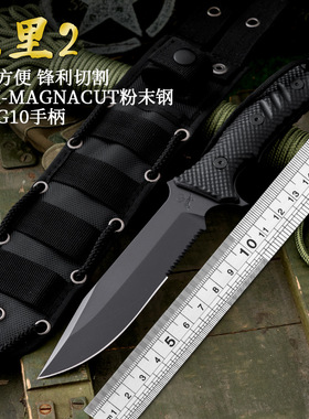 美国Chris reeve克里斯里夫2代绿扁帽高硬度户外直刀生存刀求生刀