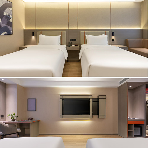 酒店宾馆全套标间大床房连锁酒店公寓精品家具全屋定制主题客房床