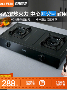 万和[小方鼎]燃气灶家用天然气煤气灶液化气灶台式MB08