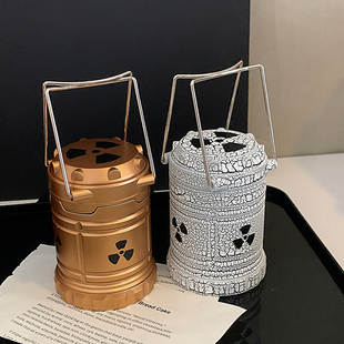 核反应堆氛围灯手提小夜灯树脂微型核能装置电池款灯笼摆件送男友