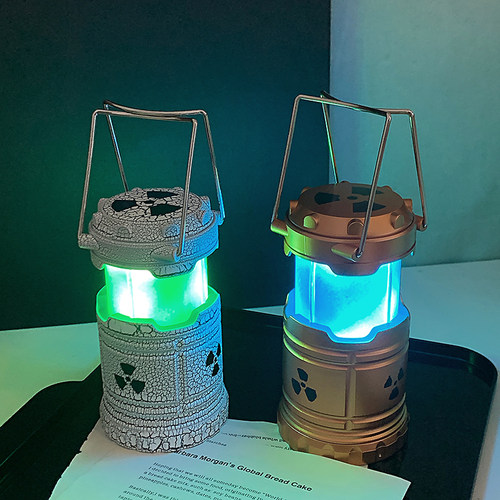 核反应堆氛围灯手提小夜灯树脂微型核能装置电池款灯笼摆件送男友