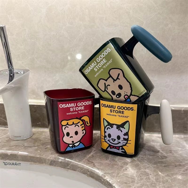 可爱漱口杯原田治塑料手把家用牙刷杯情侣高颜值宿舍洗漱水杯ins,家庭/个人清洁工具,洗漱杯,淘宝优惠券,粉丝福利购,淘宝优惠卷