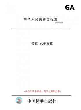 【纸版图书】GA310-2021警鞋女单皮鞋