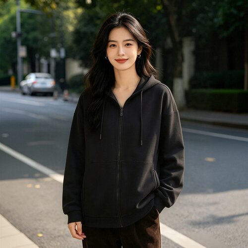 李宁跑步女子连帽卫衣