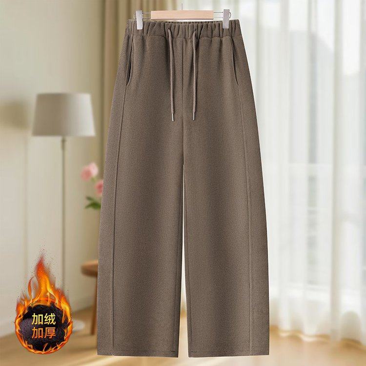 直播爆款妈妈2025休闲秋冬新款弯刀裤时尚宽松百搭香蕉裤