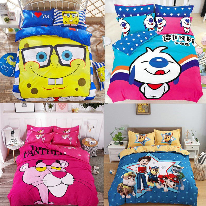 The bed Supplies Cartoon The Pink Panther Four piece suit 1.8 Double sheet Quilt cover student dorm dormitory Three 1.2in the Bedclothes , Bedding Sets/Family of four/Multiple sets of  category - from Buy2taobao.com to provide professional Taobao agent buy service
