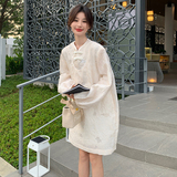 刺绣连衣裙C195-9253-P135控188，女装连衣裙，2C196
