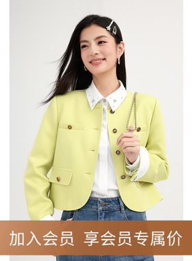 【商场同款】诗凡黎小香风短外套2024春新款千金风上衣3F2110231
