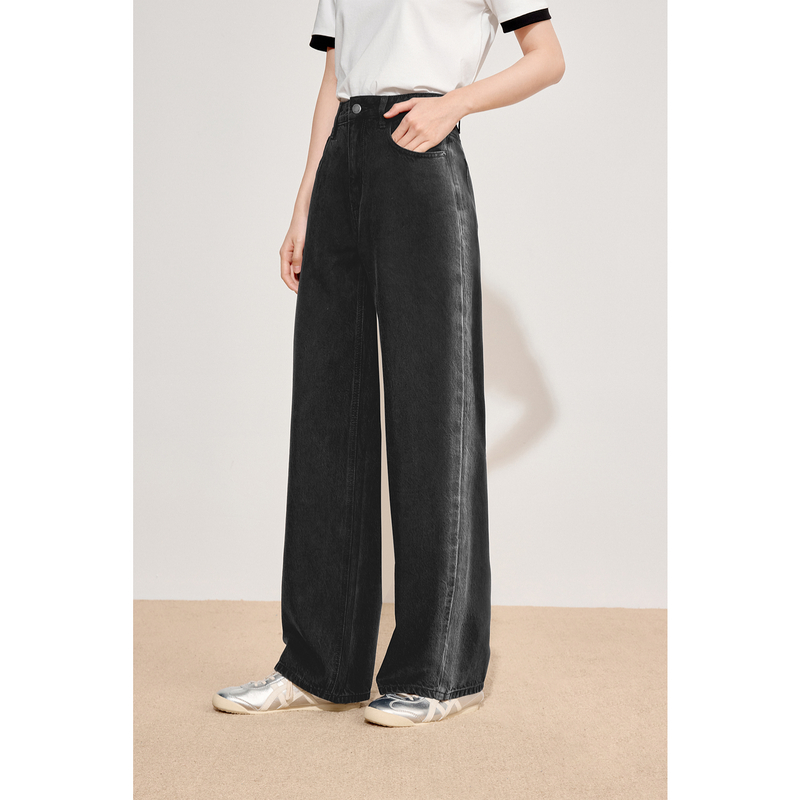 【商场同款】诗凡黎流行果冻牛仔裤2024秋新款长裤女3F7251981