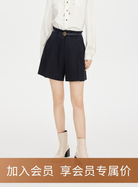 【商场同款】诗凡黎休闲裤女2022年冬新款高腰百搭裤子3DA252131