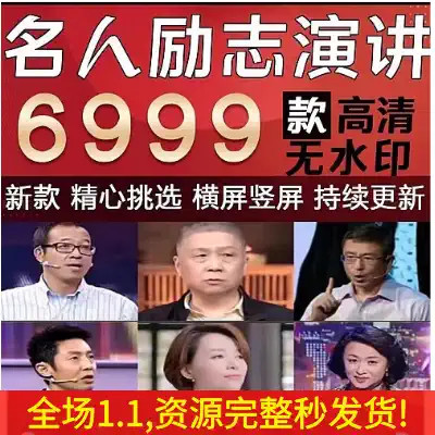 名人励志正能量经典语录创业思维名言情商演讲精英视频短视频素材