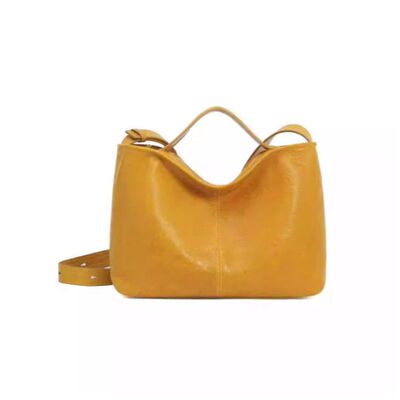 【张丫丫优选】小众简约大容量日常通勤手提单肩包2610-1#柠檬黄