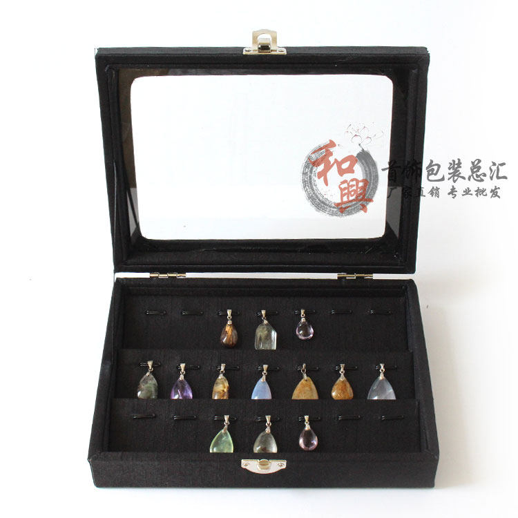 미니 보석 상자 보석 소품 보석 진열대 구슬 트레이 옥 옥 보관 상자 불교 구슬 반지 상자