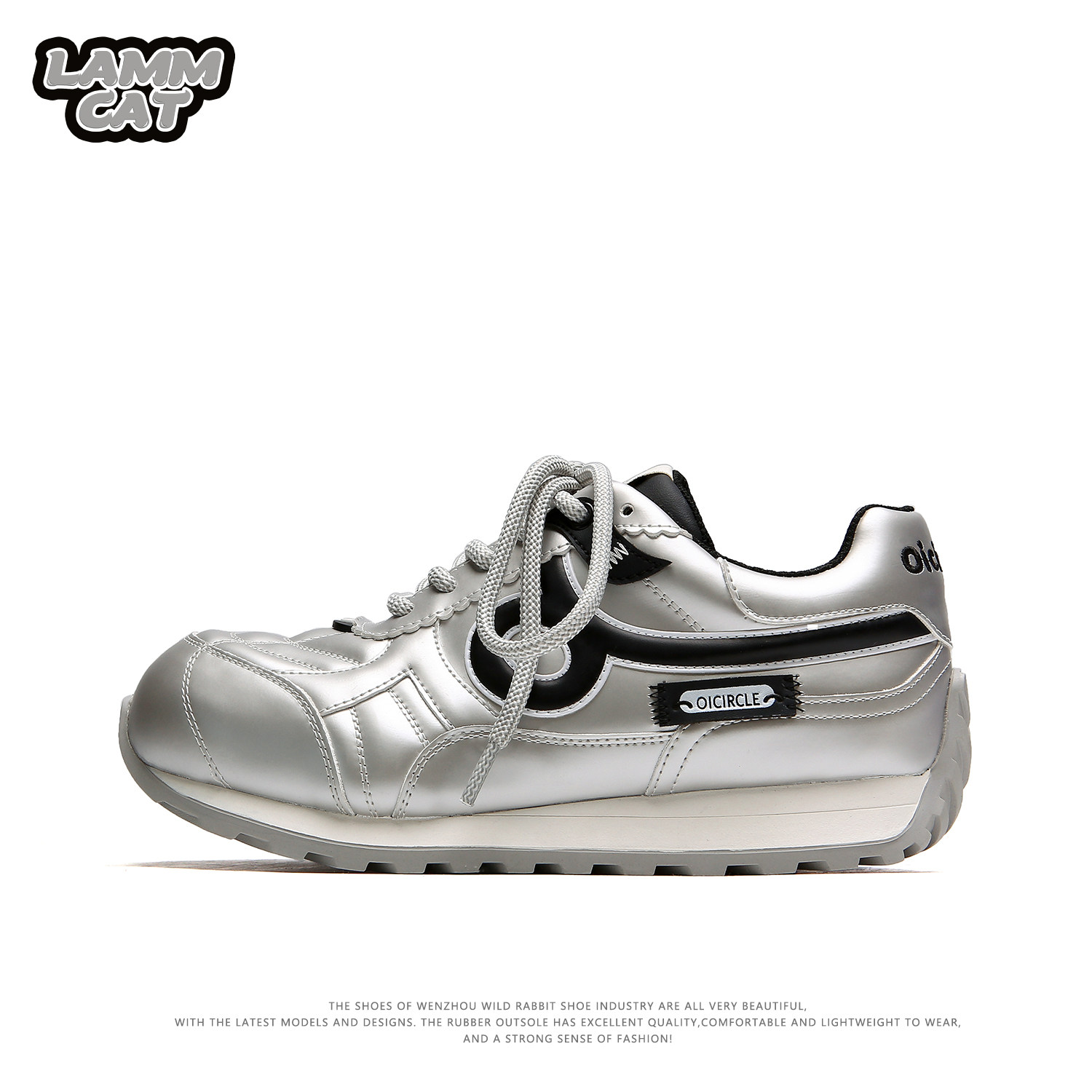 LAMMCAT丨早春新款阿甘鞋小清新春夏百搭休闲女鞋厚底增高运动鞋