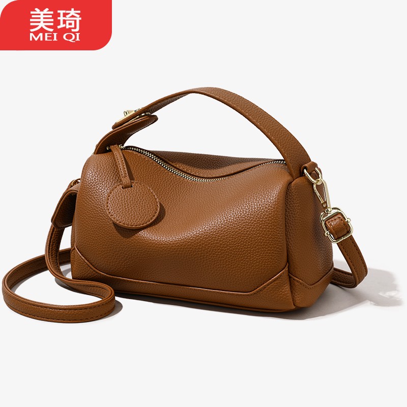 美琦手提包轻奢小纯色风图片
