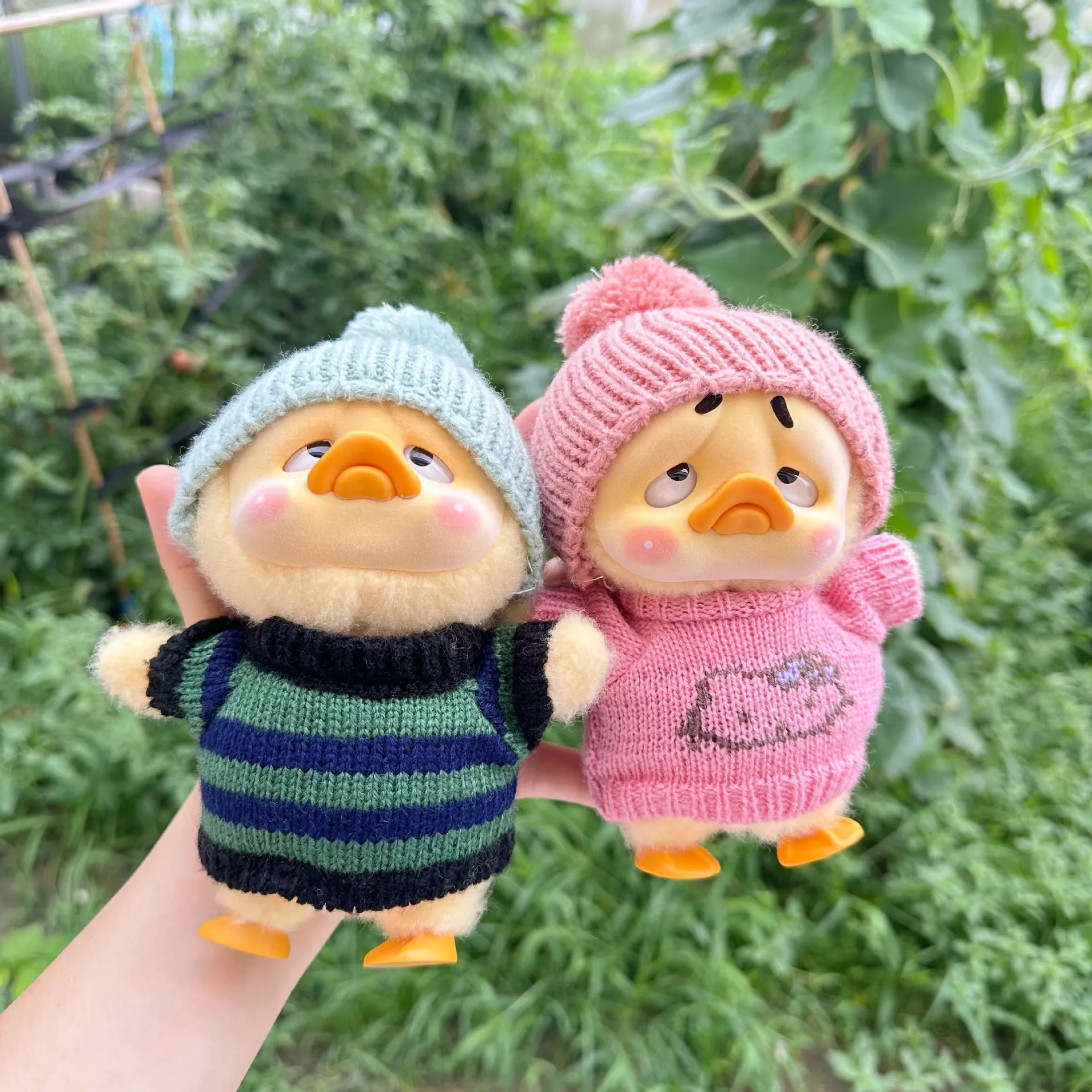 仅衣服】烦人呀上班好烦鸭系列公仔娃衣盲盒小黄鸭玩偶衣服套装萌