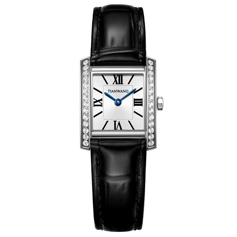 送姐姐送老婆天王表女表复古真皮女士小方表周年生日礼物31511