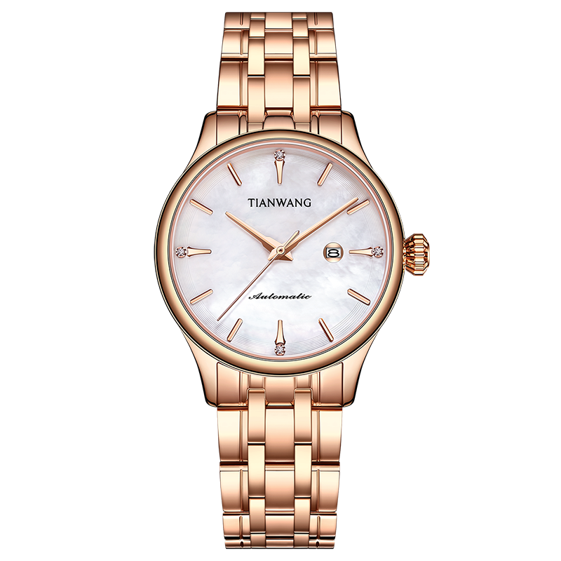 送老婆女友全自动机械女士手表天王时尚贝母女款51134生日礼物