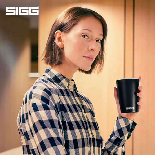 瑞士SIGG希格双层马克杯高颜值陶瓷泡茶杯学生送礼水杯咖啡杯茶杯