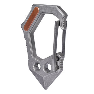 酷友CooYoo KU02钛合金EDC多功能组合钥匙扣户外应急防身破窗器