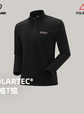 诺诗兰抓绒衣男秋冬POLARTEC保暖轻便半拉链立领绒外套NTSFH5274S