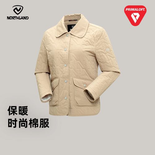 诺诗兰金标P棉防风保暖翻领棉服