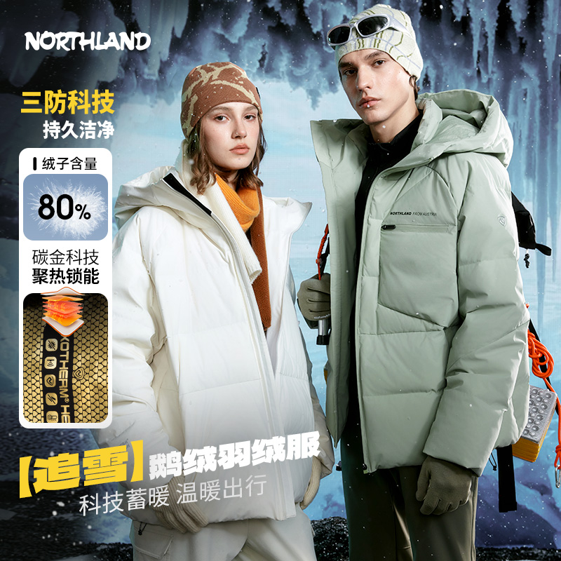 石墨烯保暖抗寒鹅绒登山外套三防